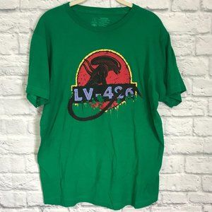 teeVillain Alien LV-426 Green Graphic T-Shirt
